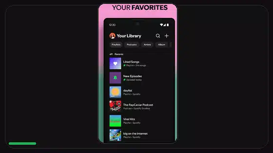 How to Hide Recent Artists on Spotify - Spotify app screenshot 7