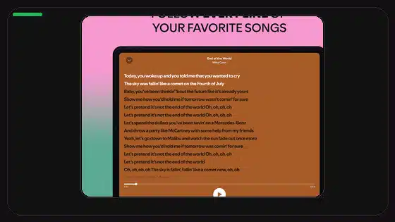 How to Share Songs to Instagram Stories - Spotify app screenshot 1