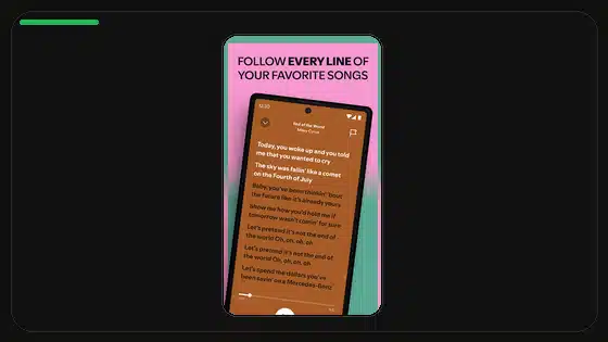 Spotify Premium APK Lyrics Feature Guide - Spotify app screenshot 3