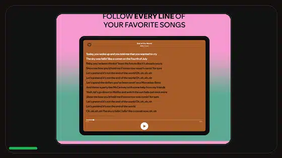 Spotify Premium APK Notification Controls Not Working - Spotify app screenshot 1