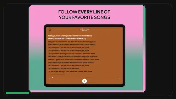Spotify Premium APK on Android Tablets - Spotify app screenshot 1