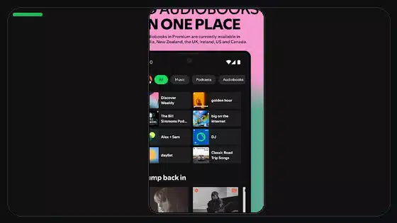 Spotify Premium APK on Android TV - Spotify app screenshot 1