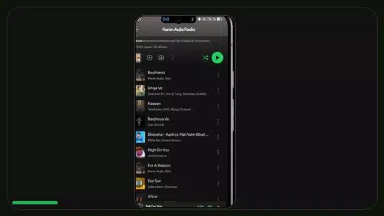 Cómo crear una playlist de entrenamiento en Spotify - Spotify app screenshot 8