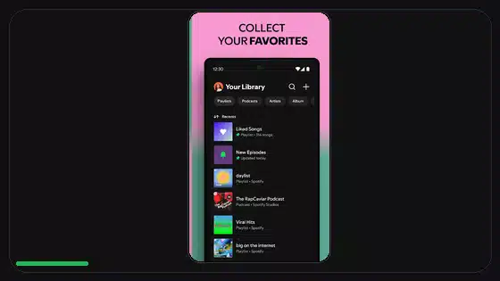 Cómo organizar playlists de Spotify en Android - Spotify app screenshot 7