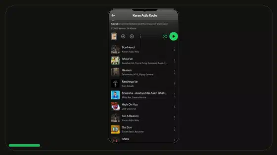 Cómo ahorrar datos móviles al usar Spotify - Spotify app screenshot 8