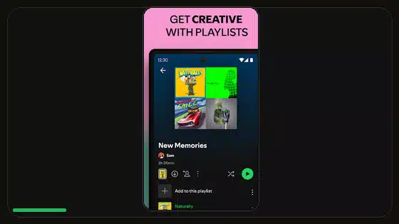 Cómo transferir playlists de Spotify entre cuentas - Spotify app screenshot 8