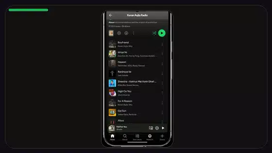 Guía de ahorro de datos y calidad de audio en Spotify - Spotify app screenshot 8