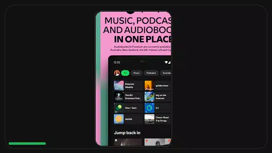 Reproducción sin pausas de Spotify explicada featured Spotify screenshot