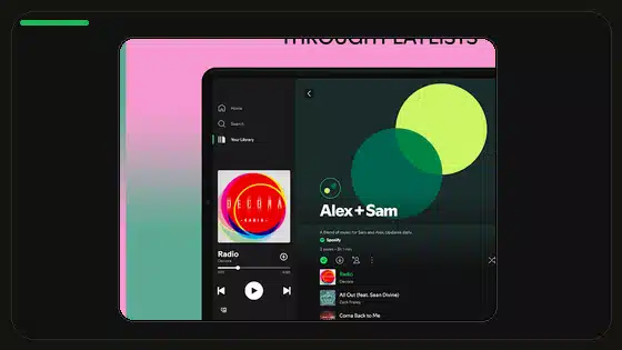 Alternativas a Spotify Premium APK para Android - Spotify app screenshot 2