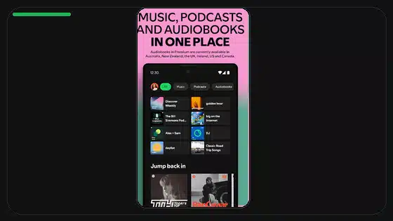 Función Automix de Spotify Premium APK explicada featured Spotify screenshot