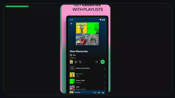 Función Automix de Spotify Premium APK explicada - Spotify app screenshot 8