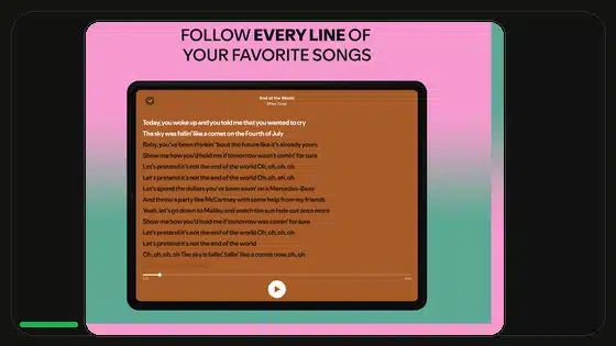 Solución de conexión Chromecast en Spotify Premium APK featured Spotify screenshot
