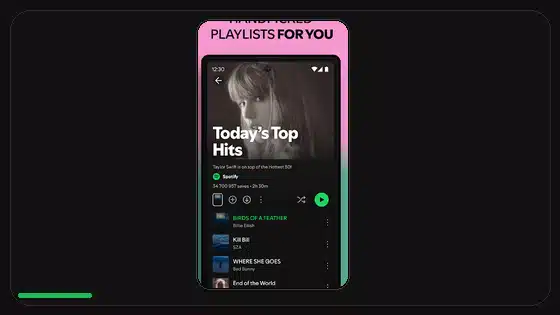 Guía de instalación de Spotify Premium APK para Android 7 y versiones posteriores - Spotify app screenshot 4