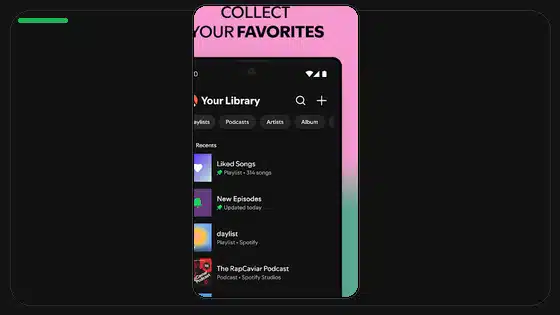 Guía de instalación de Spotify Premium APK para Android 7 y versiones posteriores - Spotify app screenshot 7