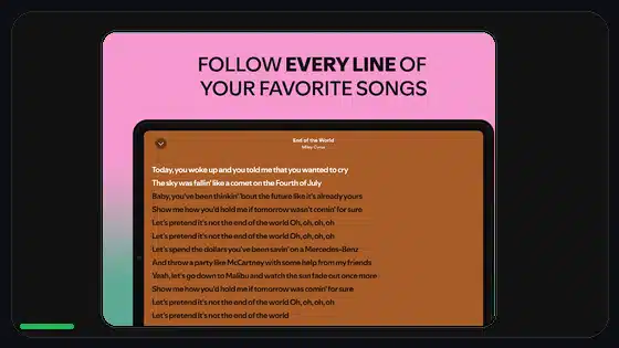 Instalación de Spotify Premium APK en tablets Android featured Spotify screenshot