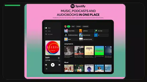 Instalación de Spotify Premium APK en tablets Android - Spotify app screenshot 3