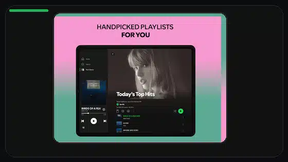 Instalación de Spotify Premium APK en tablets Android - Spotify app screenshot 4