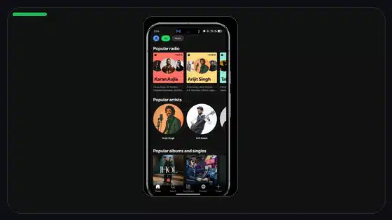 Instalación de Spotify Premium APK en tablets Android - Spotify app screenshot 6