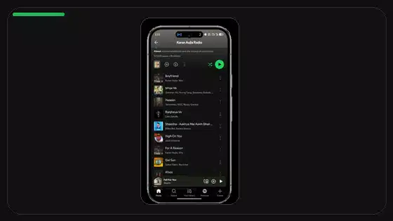Instalación de Spotify Premium APK en tablets Android - Spotify app screenshot 8