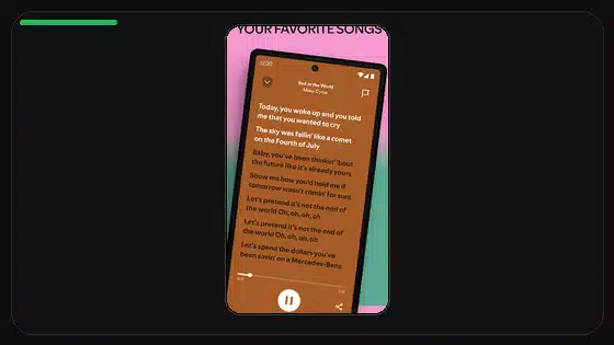 Instalación de Spotify Premium APK en Google Pixel - Spotify app screenshot 3