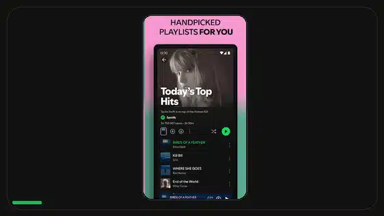 Instalación de Spotify Premium APK en Google Pixel - Spotify app screenshot 4