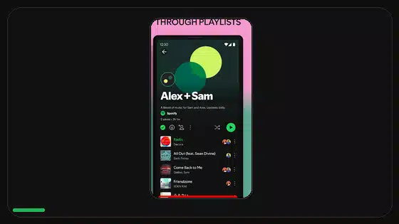 Instalación de Spotify Premium APK en Google Pixel - Spotify app screenshot 5