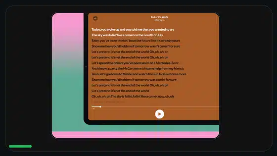 Spotify Premium APK no muestra letras: solución featured Spotify screenshot