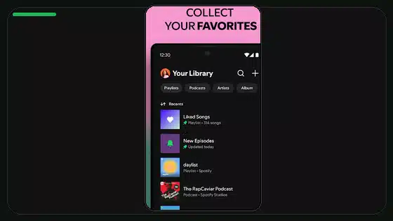 Compatibilidad de Spotify Premium APK con Android reciente - Spotify app screenshot 7