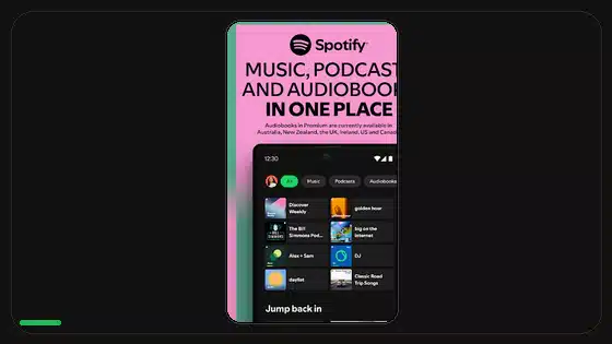 Spotify Premium APK en Android 15 featured Spotify screenshot