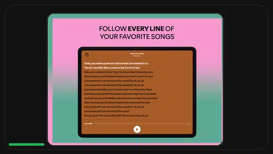 Spotify Premium APK en Android 16 featured Spotify screenshot