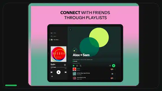 Spotify Premium APK en tablets Android - Spotify app screenshot 2