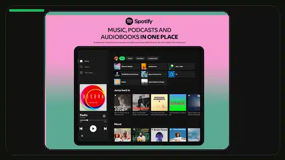 Spotify Premium APK en tablets Android - Spotify app screenshot 3