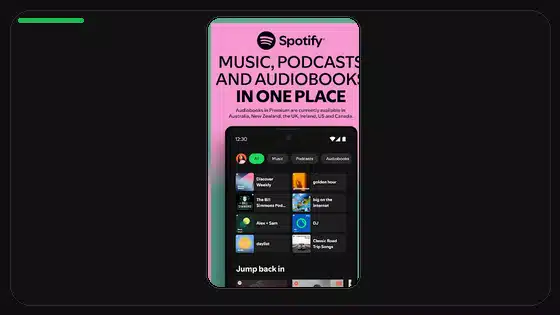 Alternativas a carpetas de playlists en Spotify Premium APK móvil featured Spotify screenshot