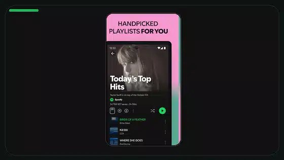Alternativas a carpetas de playlists en Spotify Premium APK móvil - Spotify app screenshot 4