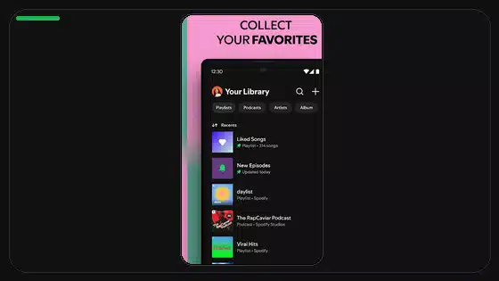 Alternativas a carpetas de playlists en Spotify Premium APK móvil - Spotify app screenshot 7