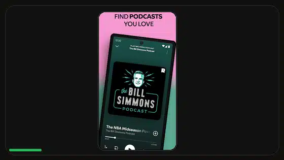 Controles de podcasts en Spotify Premium APK explicados - Spotify app screenshot 2