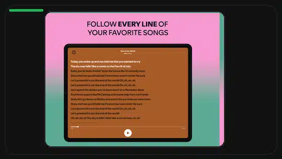 Guía de notas de versión de Spotify Premium APK featured Spotify screenshot
