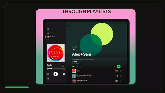 Controles de aleatorio y repetición en Spotify Premium APK - Spotify app screenshot 2