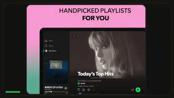 Controles de aleatorio y repetición en Spotify Premium APK - Spotify app screenshot 4