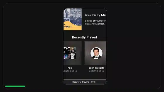 Controles de aleatorio y repetición en Spotify Premium APK - Spotify app screenshot 10