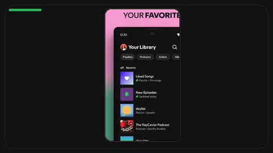 Solución al bucle de actualización de Spotify Premium APK - Spotify app screenshot 7