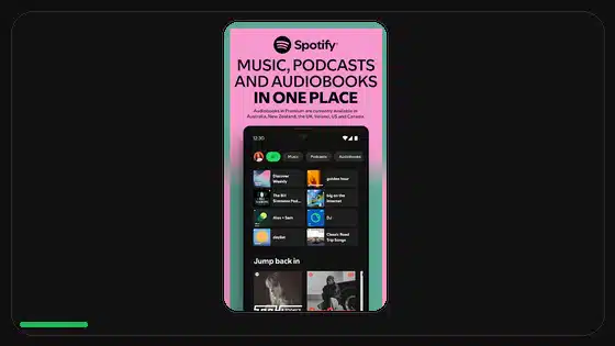 Spotify Premium APK vs aplicación de escritorio featured Spotify screenshot