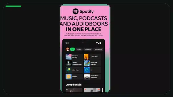 Spotify Premium APK vs plan Familiar featured Spotify screenshot