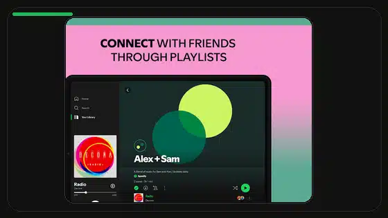 Spotify Premium APK vs apps de música gratuitas - Spotify app screenshot 2