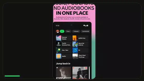 Widget de Spotify Premium APK no se actualiza featured Spotify screenshot