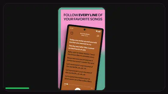 Widget de Spotify Premium APK no se actualiza - Spotify app screenshot 3