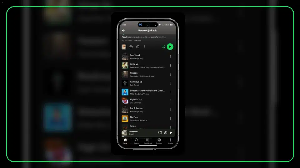 Cómo borrar el historial de búsqueda de Spotify - Spotify app screenshot 8