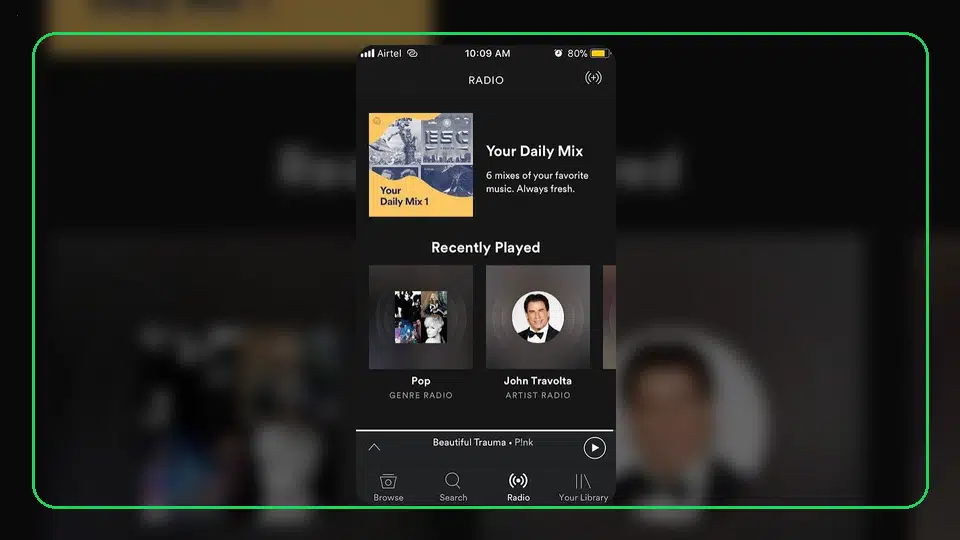 Cómo ahorrar datos móviles al usar Spotify - Spotify app screenshot 2