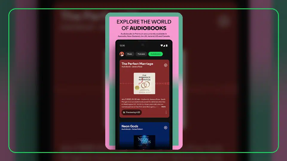 Consejos de calidad de audio Bluetooth en Spotify - Spotify app screenshot 4