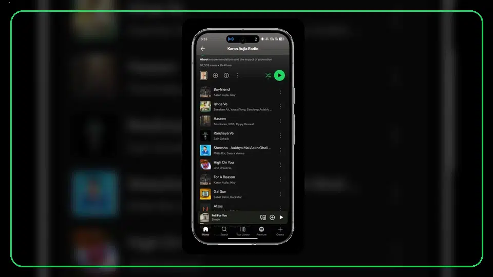 Actividad de amigos en Spotify Premium APK explicada - Spotify app screenshot 2